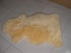 100% Sheepskin Rugs Yellow Color Long Wool
