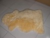 100% Sheepskin Rugs Yellow Color Long Wool