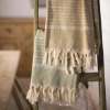 100% Viscose Yarn Dyed woven stripe Hamam Towel