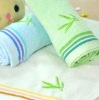 100% bamboo embroidery towel with solid color