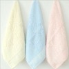 100% bamboo solid children towel with jacquard