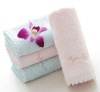 100% bambool fiber embroidery lace face towel