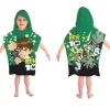 100% children hooded beach towel printed logo