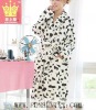 100% coral fleece printed women sexy robes