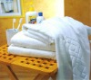 100% cotton 16s white color household bath towel