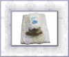 100% cotton 21/S bath towel set with embroidery