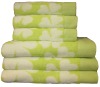 100% cotton 32s/2+zero twist jacquard bath towel