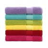 100% cotton 32s solid color satin bath towel