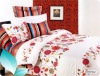 100%cotton 4pcs printed bedding set