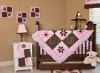 100% cotton 7pc baby cute cot bedding set