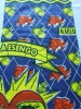 100% cotton African Real wax fabric/Embossing finishing!!(E2005)