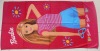 100% cotton Beauty Girl printed beach towel