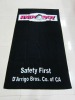 100% cotton Cool Black terry velour brand beach towel