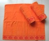 100% cotton Jacquard velvet beach towel with border