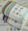 100%cotton Yarn dyed bath towel stock