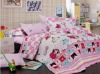 100% cotton animal reactive kids carton bedding set