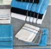 100% cotton bath gloves and towel set