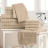 100% cotton bath towel with border