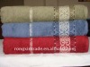 100 cotton bath towel with border