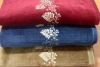 100% cotton bath towel with embroidery