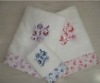 100% cotton bath towel with lace with embroidery