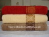 100 cotton bath towel with satin border