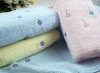 100% cotton bath towel with zero twist embroidery
