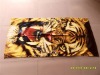 100% cotton beach towel with reactive printed tiger