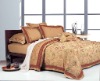100% cotton bed set, Luxury Home Bedding, Jacquard With Embroidery Bedlinen 6pcs Set,