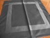 100% cotton black satin band napkin for airline