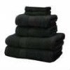 100 cotton black towel set