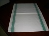 100% cotton bleached white stripe glass cloth