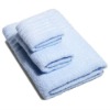 100% cotton blue hotel towel set