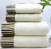 100% cotton border towel for take shower