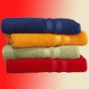 100% cotton bright color satin border bath towel