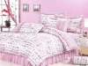 100% cotton brushed active printed bedding set