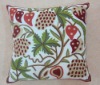 100% cotton canvas embroidery cushion/pillow
