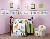 100% cotton color animal baby bedding set