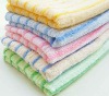 100%cotton color stripped facial face towel