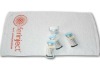 100%cotton compressed promotion towel with design logo embroidery