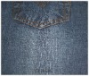 100% cotton cross hatch denim fabric, slub denim fabric