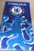 100% cotton cultural reactive velour printed beach towel with logo