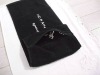 100% cotton custom embroidery logo zip pocket towel