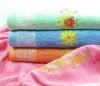 100%cotton cut velvet embroidery bath towel