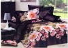 100% cotton dark flower pattern bedding set