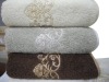 100% cotton designs of composite flowers bath towel