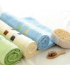 100% cotton dobby satin-border hand towel