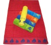 100%cotton double jacquard velour beach towel