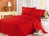 100%cotton embroidered 4pcs bedding set