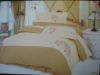 100%cotton embroidered 4pcs bedding set